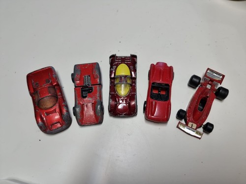 Lot vintage red cars - lot,